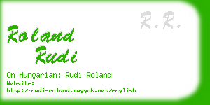 roland rudi business card